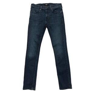 Paige Jeans Mens 32x34 Blue Federal Straight Stretch Preppy Dark Wash